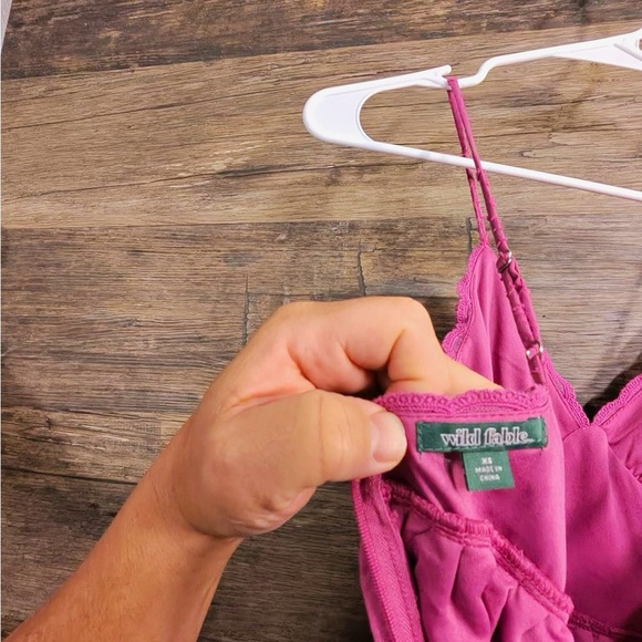 Wild Fable Fuchsia Layered Mini Dress - Picture 11 of 13